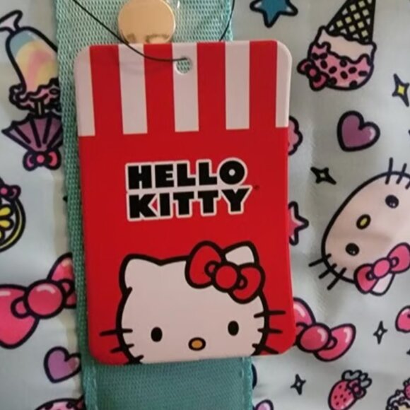 Hello Kitty Aqua Green Ice Cream Duffle Bag - Picture 6 of 7